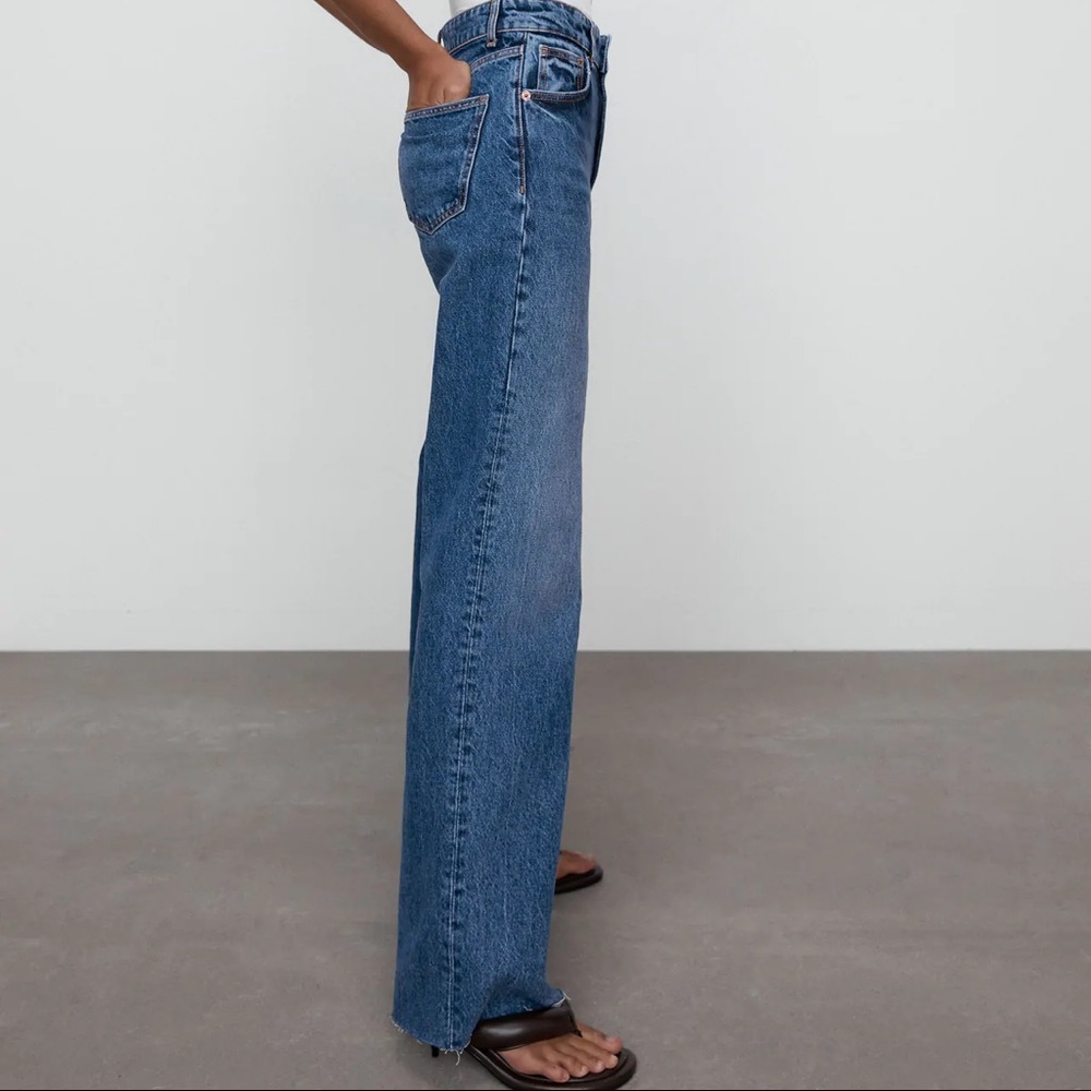 ⚜️New! Zara Wide Leg Full Length Jeans⚜️
